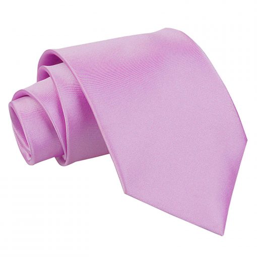 Lilac Satin Extra Long Tie