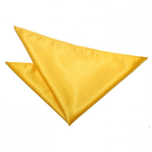 Marigold Satin Pocket Square