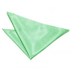 Mint Green Satin Pocket Square