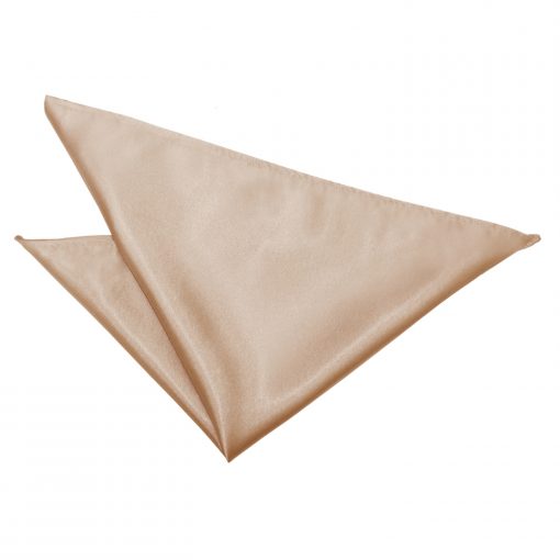 Mocha Brown Satin Pocket Square