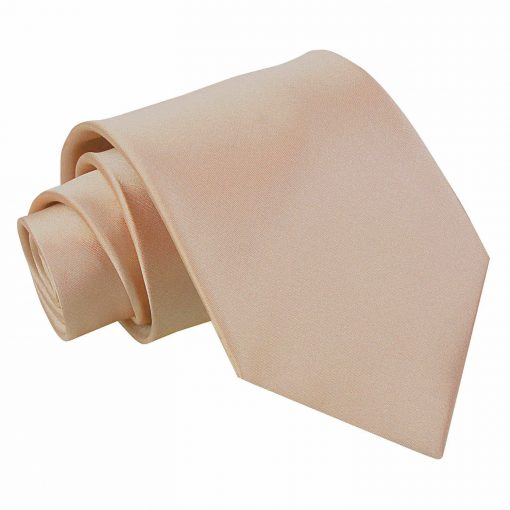 Mocha Brown Satin Tie