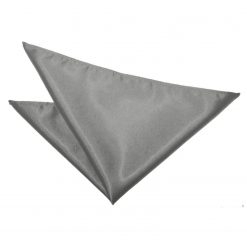 Platinum Satin Pocket Square