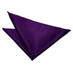 Purple Satin Pocket Square