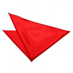 Red Satin Pocket Square