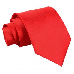 Red Satin Classic Tie