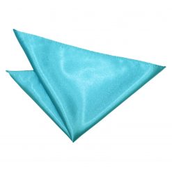 Robin's Egg Blue Satin Pocket Square