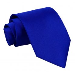 Royal Blue Satin Extra Long Tie