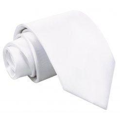 White Satin Classic Tie