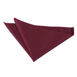 Burgundy Solid Check Pocket Square