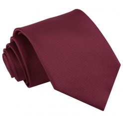 Burgundy Solid Check Self Tie Bow Tie