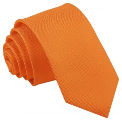 Celosia Orange Solid Check Pre-Tied Bow Tie