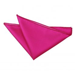 Fuchsia Pink Solid Check Pocket Square