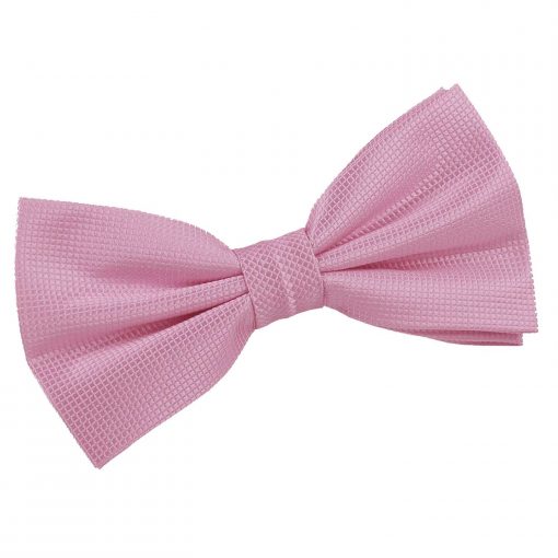 Light Pink Solid Check Pre-Tied Thistle Bow Tie