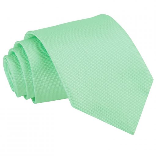 Mint Green Solid Check Tie