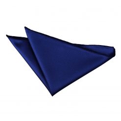 Royal Blue Solid Check Pocket Square