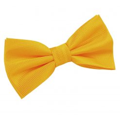 Sunflower Gold Solid Check Pre-Tied Thistle Bow Tie