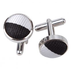 Black & White Striped Tie