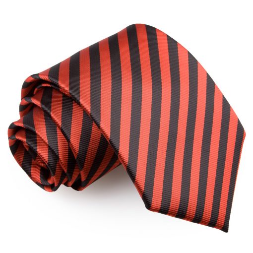 Black & Red Thin Stripe Tie