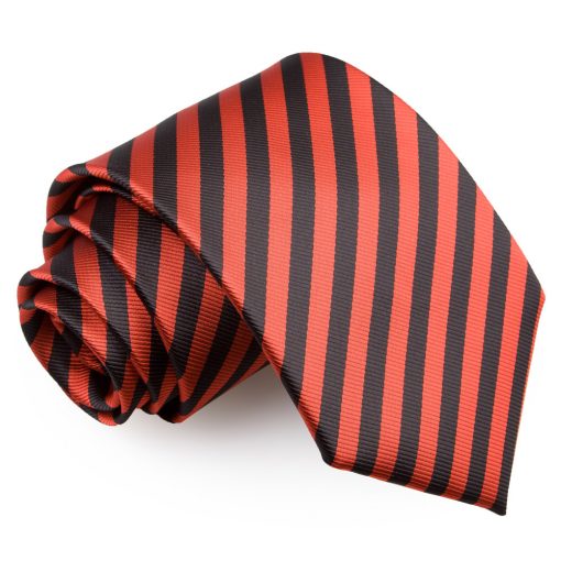 Black & Red Thin Stripe Classic Tie