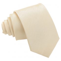 Beige Shantung Slim Tie