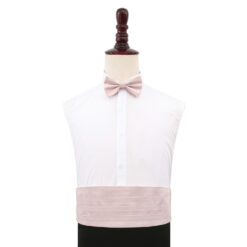Blush Pink Plain Shantung Cummerbund