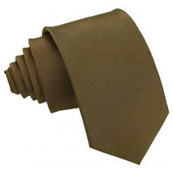 Bronze Shantung Slim Tie