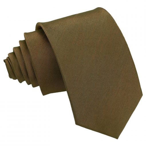 Bronze Shantung Slim Tie