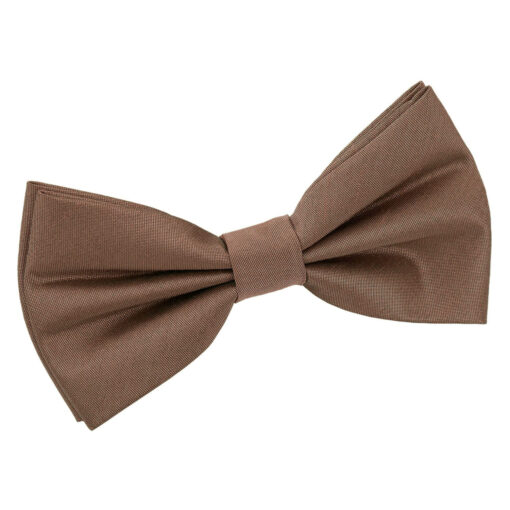 Bronze Shantung Pre-Tied Thistle Bow Tie