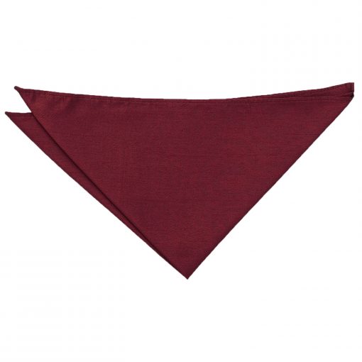 Burgundy Shantung Pocket Square