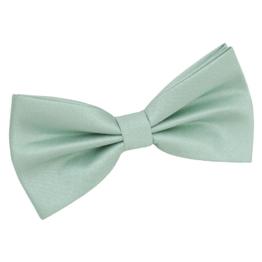 Dusty Green Shantung Pre-Tied Bow Tie