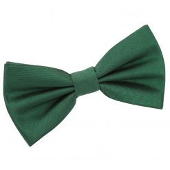 Emerald Green Shantung Pre-Tied Thistle Bow Tie