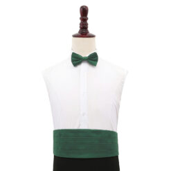Emerald Green Plain Shantung Cummerbund