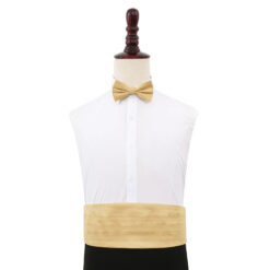 Gold Plain Shantung Cummerbund