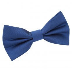 Navy Blue Shantung Pre-Tied Bow Tie
