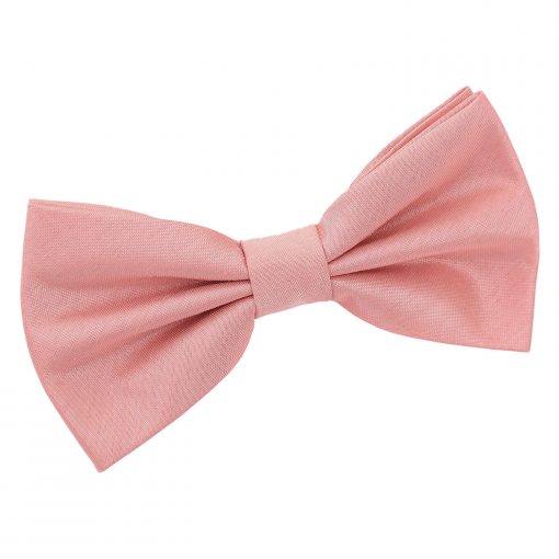 Peach Pink Shantung Pre-Tied Bow Tie