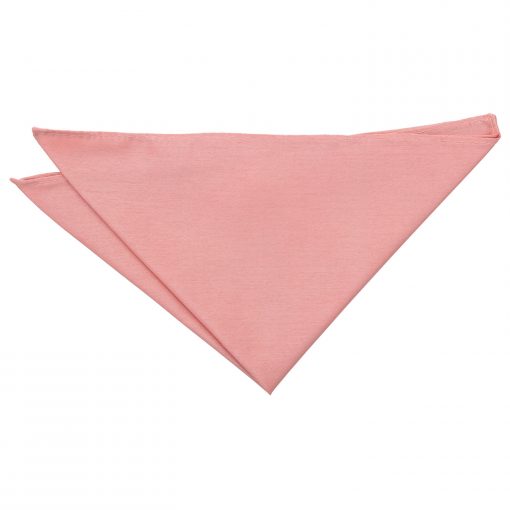 Peach Pink Shantung Pocket Square
