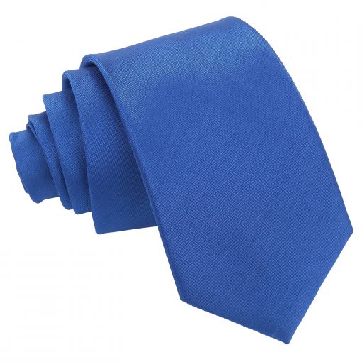 Royal Blue Shantung Slim Tie