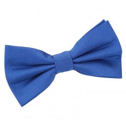 Royal Blue Shantung Pre-Tied Thistle Bow Tie