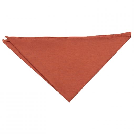 Rust Shantung Pocket Square