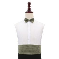 Sage Green Shantung Slim Tie