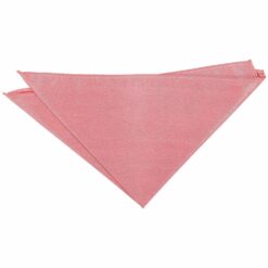 Salmon Pink Shantung Pocket Square