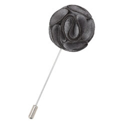 Steel Grey Shantung Slim Tie