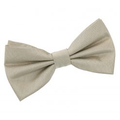 Taupe Shantung Pre-Tied Thistle Bow Tie