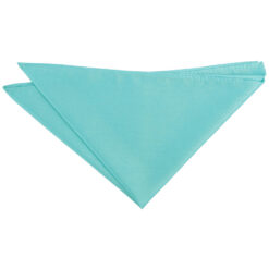 Turquoise Green Shantung Pocket Square