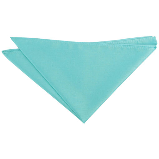 Turquoise Green Shantung Pocket Square