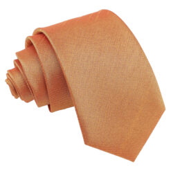 Turmeric Yellow Shantung Slim Tie