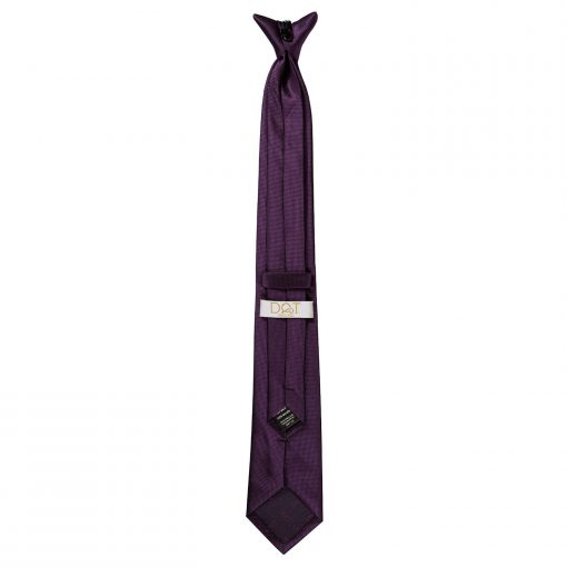 Cadbury Purple Solid Check Clip On Slim Tie