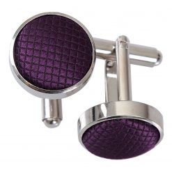 Cadbury Purple Solid Check Clip On Slim Tie