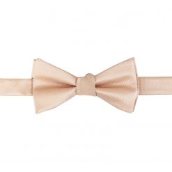 Champagne Solid Check Self Tie Thistle Bow Tie