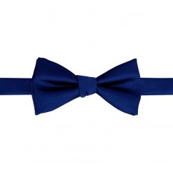 Royal Blue Solid Check Self Tie Thistle Bow Tie